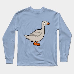 Pixelated Haute Couture Duck Long Sleeve T-Shirt